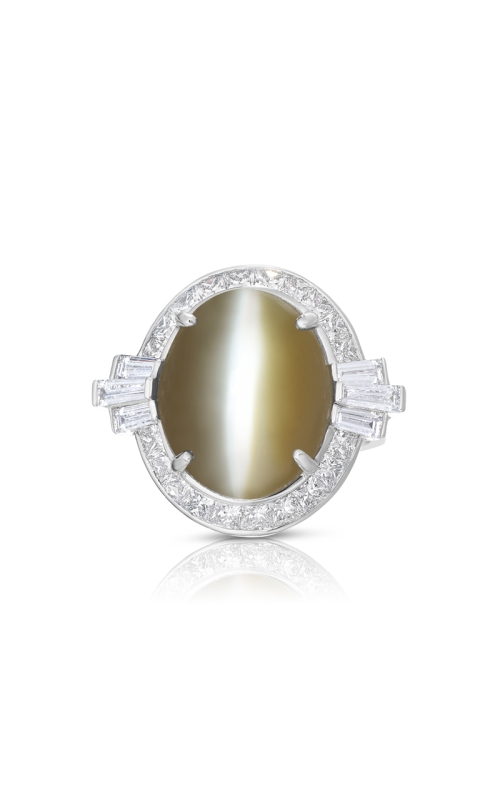 Cat's-Eye Chrysoberyl & Diamond Ring