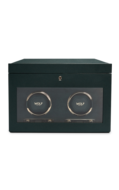 British Racing Green Double Watch Winder