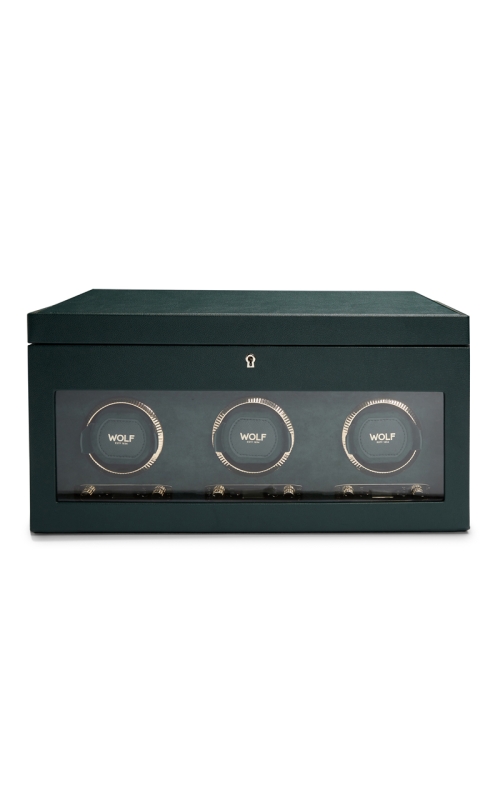 British Racing Green Triple Watch Winder