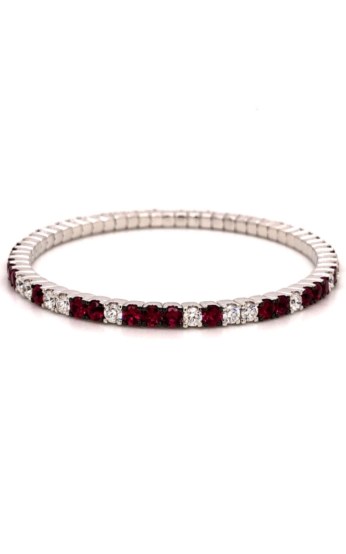 Diamond & Ruby Stretch Bracelet