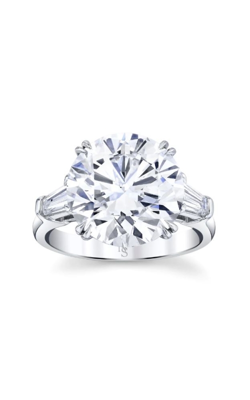 6.98 Carat Round Brilliant Diamond Ring