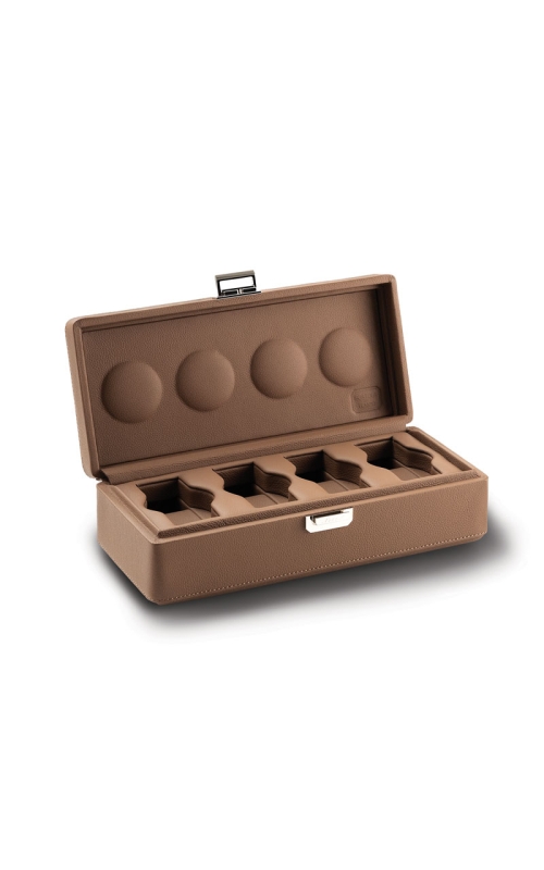 Valligetta 4 Watch Travel Case Chestnut.