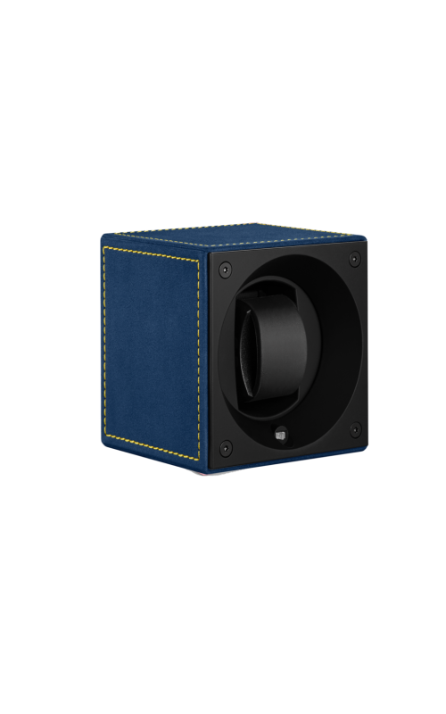 Masterbox Single Windsor Blue Novasuede Yellow Stitches
