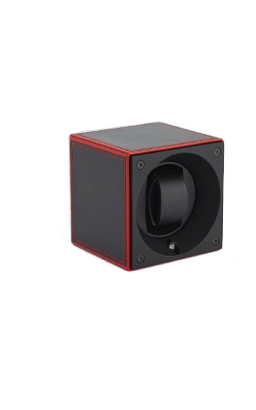 Masterbox Single Black Toledo Leather Red Edge & Stitches